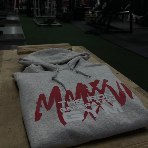 IGG Hoody in Grey with Red